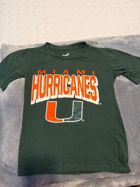 Miami Hurricanes Kids Green Graphic T-Shirt